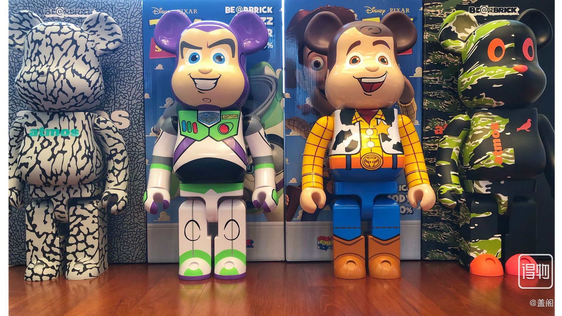 bearbrick关节响玩具总动员暴熊巴斯光年积木熊警长吴迪彩400%