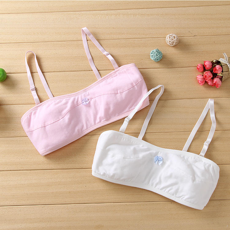 女童抹胸内衣可拆卸小背心 儿童跳舞搭配裹胸 少女发育期棉抹胸