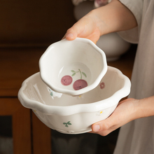 陶瓷饭碗汤面碗甜品酸奶ins奶油高颜值釉下彩好看的早餐具