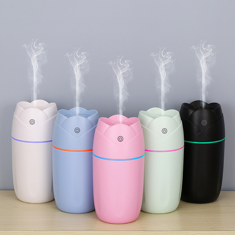 New Rose Humidifier USB Colorful Night Lamp Home Office Mute Air Aromatherapy Humidifier Manufacturer