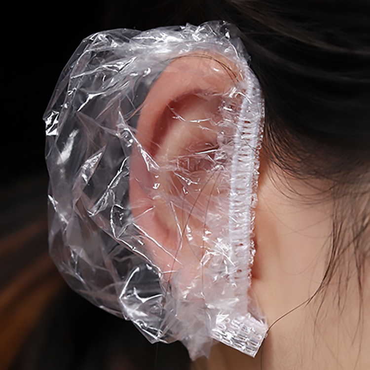 美发店100条一次性防水耳套染发美发居家沐浴美容防耳洞进水耳罩