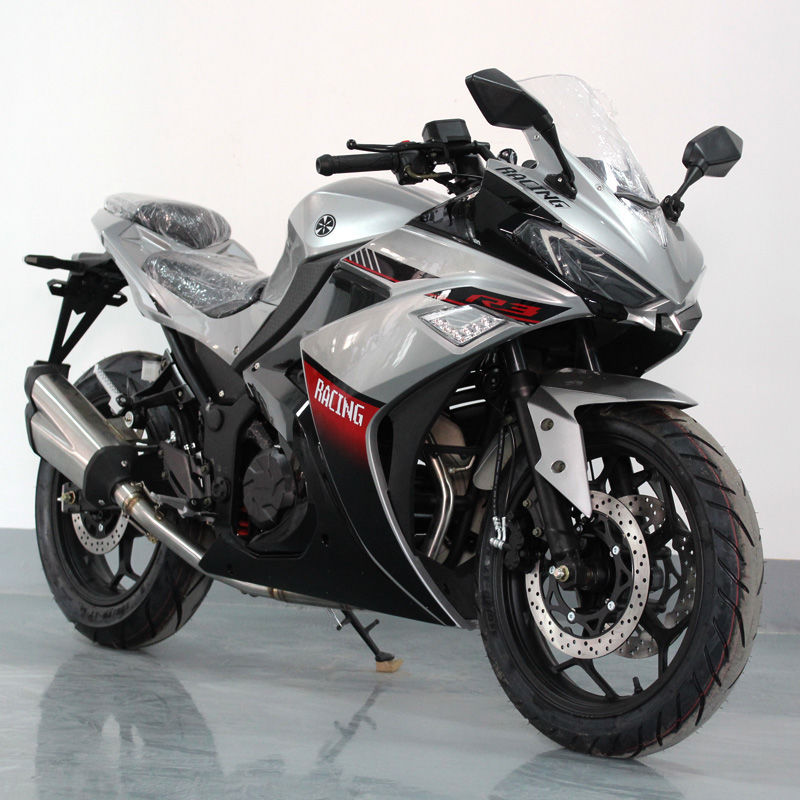 全新v6小忍者摩托车跑车国四电喷双缸400趴赛 地平线重机车可上牌