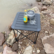 新款铝制露营铝合金户外野营迷你便携折叠桌