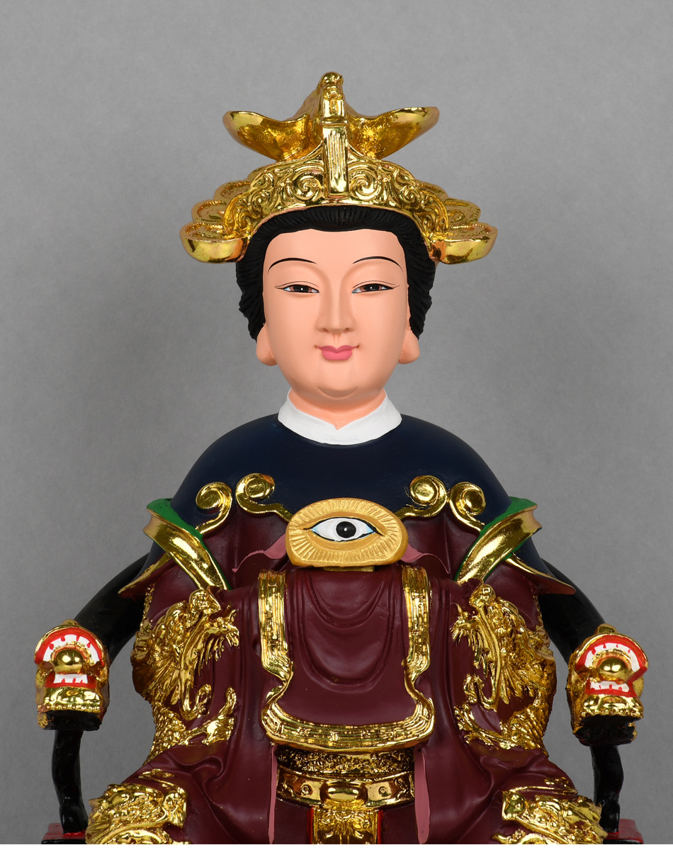 树脂眼光娘娘像 眼王奶奶 眼睛圣母惠照明目元君神像道教女神摆件