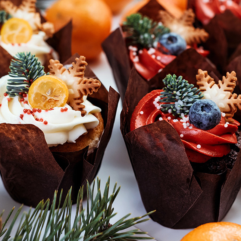 郁金香蛋糕纸杯 多色火焰杯高温防油面包纸托 烘焙用品厂家定制