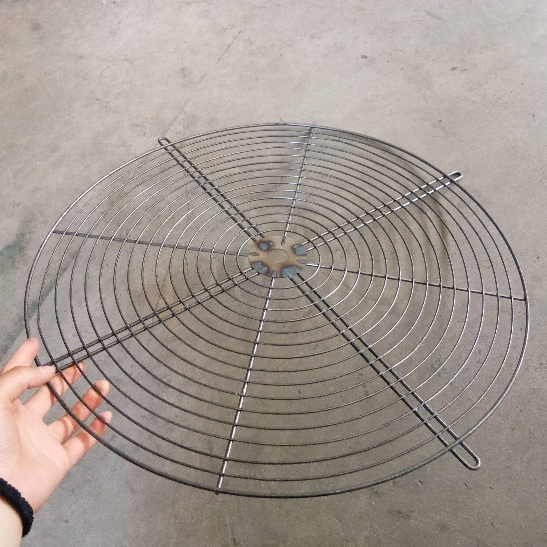 生产不锈钢网管接头轴流风机罩 喷塑方形风扇工业风机罩 来图可定