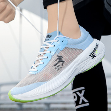 飞影专业马拉松碳板跑步鞋男女田径训练鞋竞速运动鞋带透明橡胶底