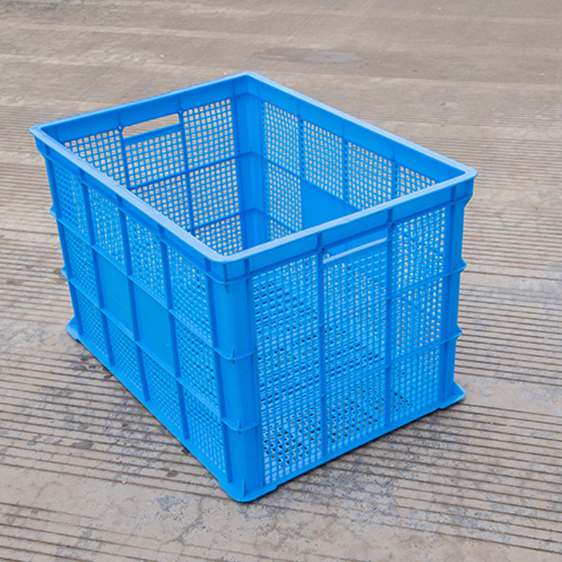 755 Baskets Wholesale Large Size Plastic Basket Clothing Textile Turnover Basket Express Box Plastic Turnover Basket Medium Size