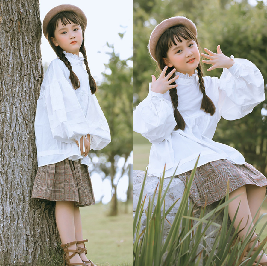 儿童摄影服装女童艺术个性田园风小清新影楼大童女孩写真拍照服饰