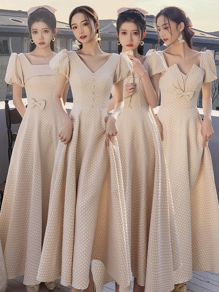 伴娘服2022年春夏季新款婚礼伴娘团姐妹裙伴娘礼服女气质显瘦长款