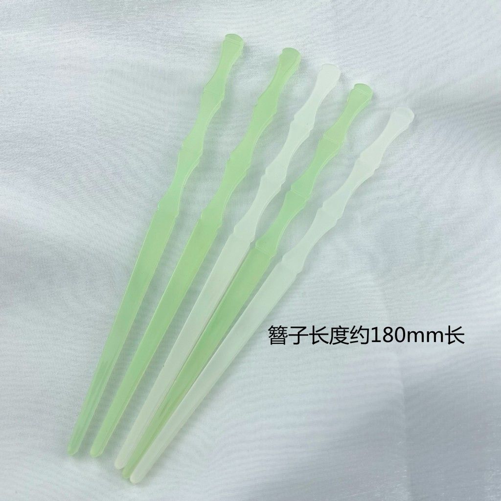 18厘米仿玉竹节发簪发钗 diy手工古风盘发发饰简约汉服钗子百搭批