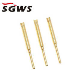 三歌厂家直销铜镀金1.2插针防水连接器电源1.2公母航空PIN针端子