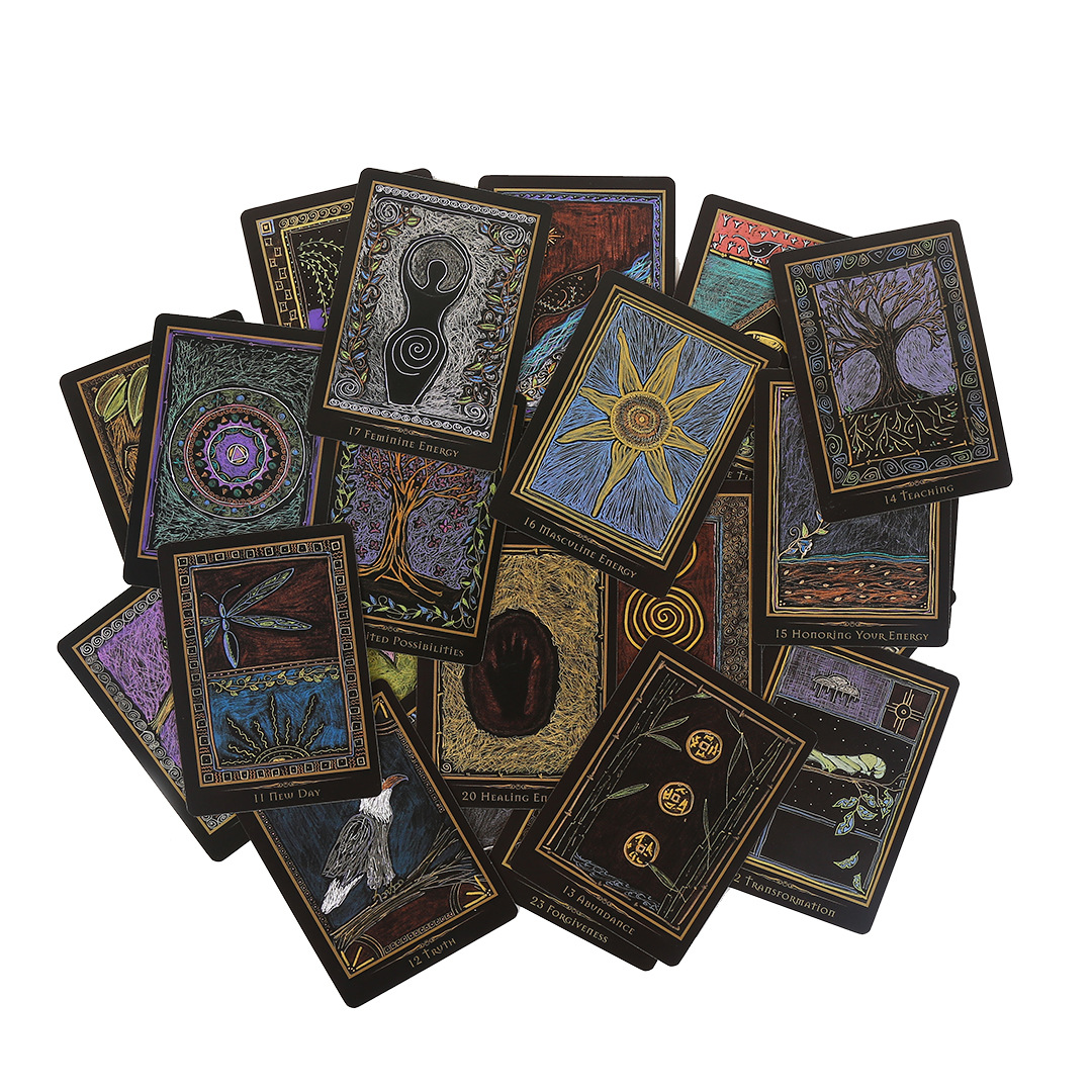 现货shamanic healing oracle 萨满的疗愈神谕卡 冥想神谕卡