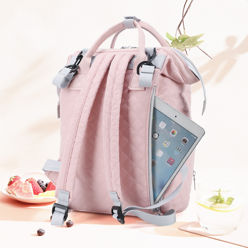 Spot Fashion Korean Style Mummy Backpack Multi-Functional Maternity Package Large Capacity Maternal and Child Supplies Storage Bag Breast Milk Storage Bag