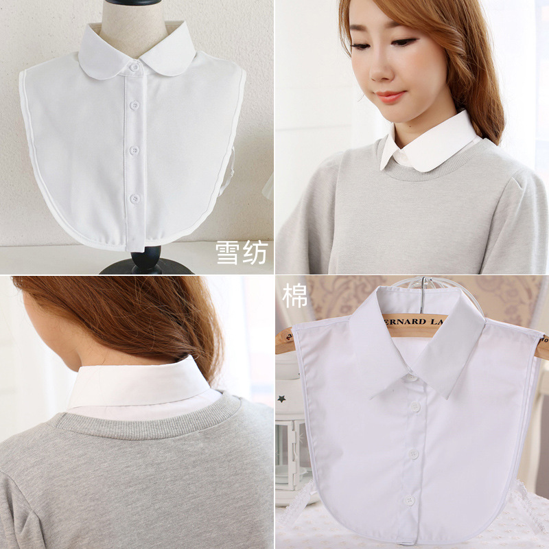 Button-down Shirt with False Collar