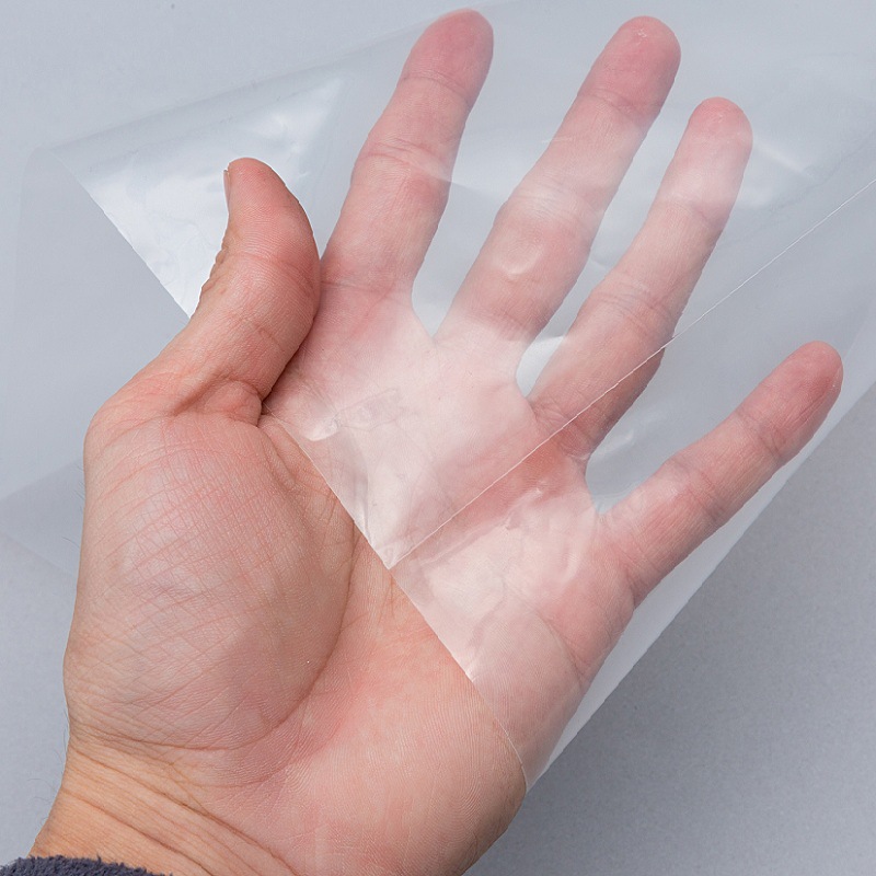 工厂pe高压平口袋50kg原料食品包装袋透明pe袋塑料薄膜袋定制