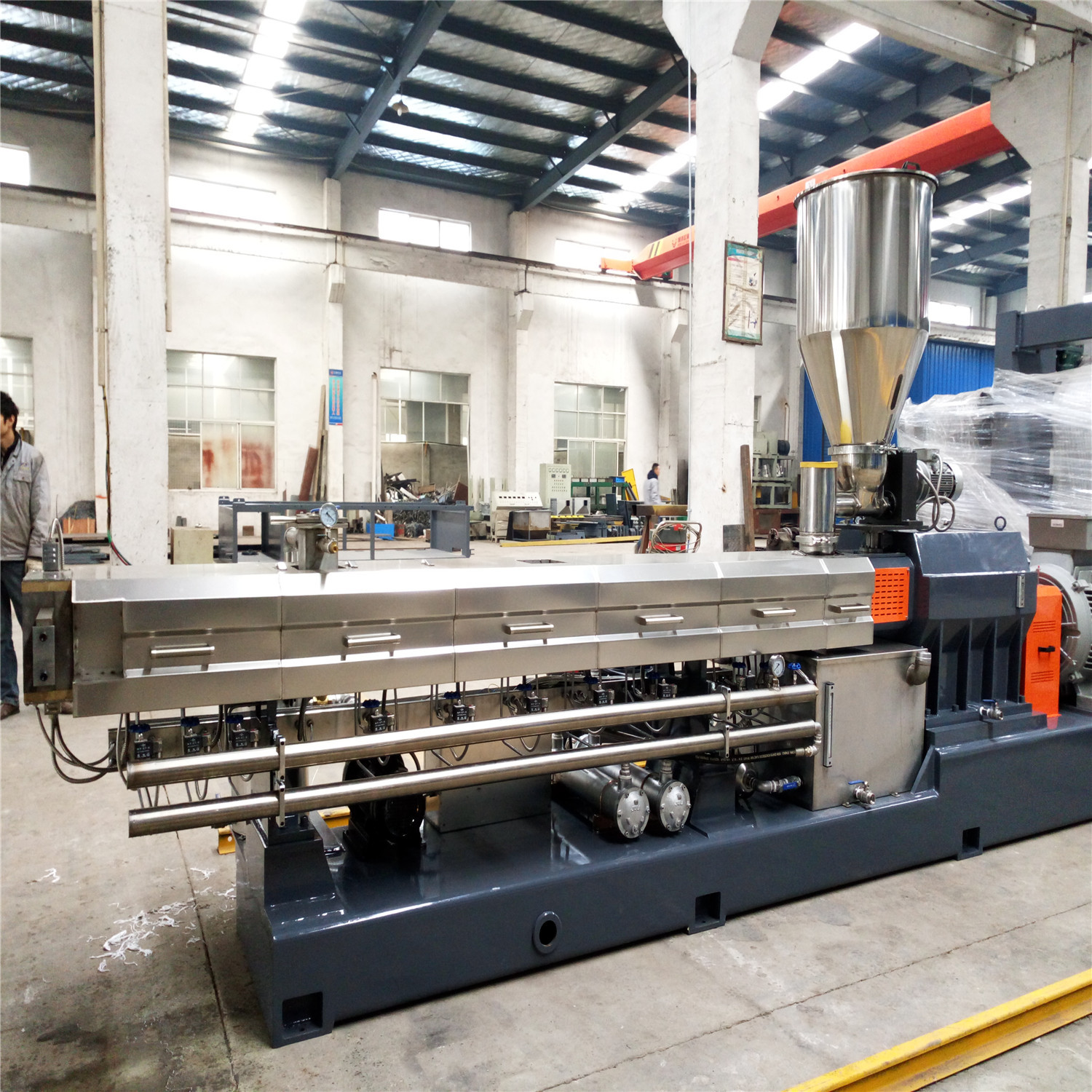 平行双螺杆挤出机,积木式机筒螺杆挤出机