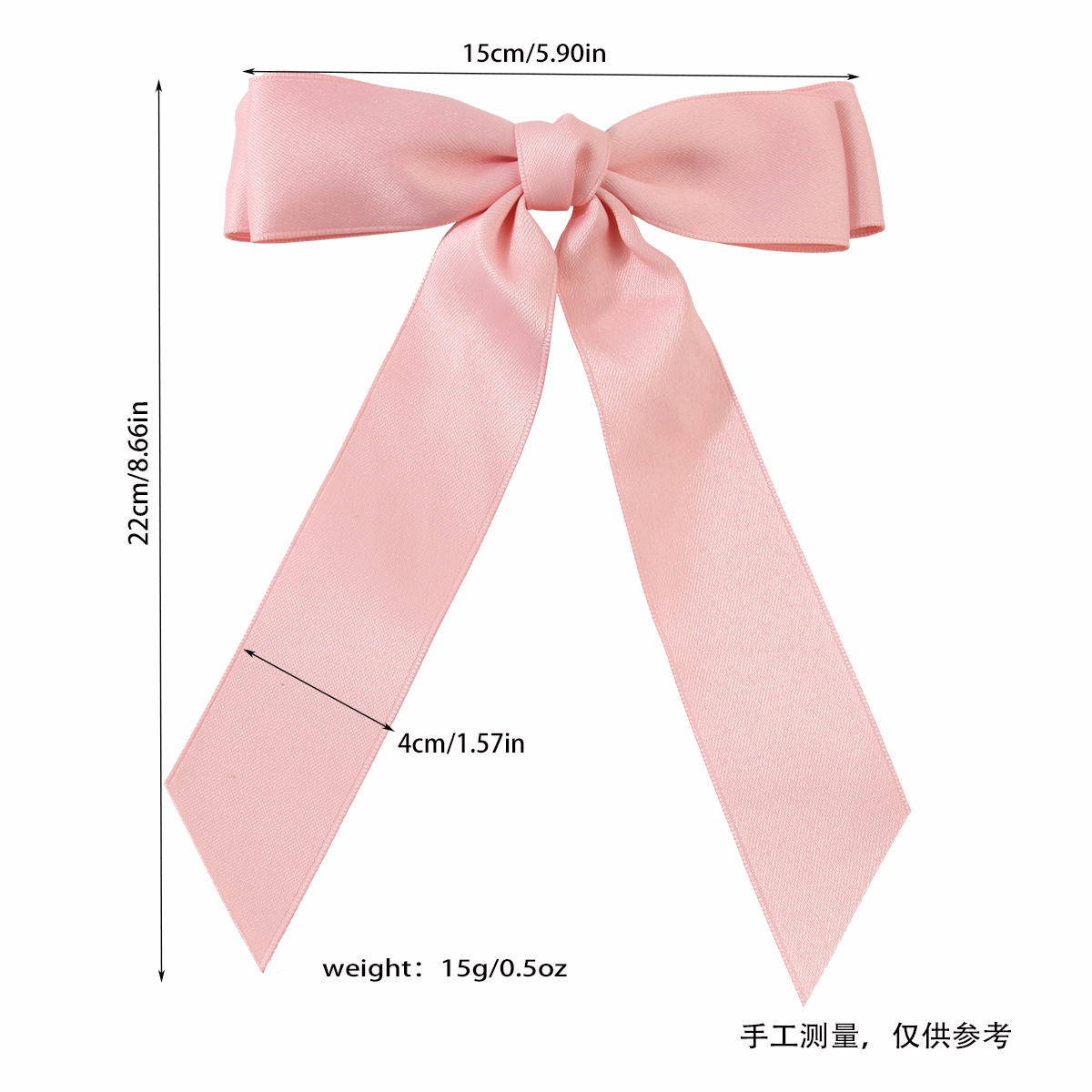 Cross-Border New Arrival Large Ribbon Bowknot Spring Clip Barrettes Women's Korean Style Sweet Hair Accessories Hairpin Headdress