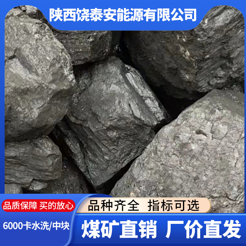 原矿直发 6000卡水洗煤 低硫低灰 企业用煤  火焰长 煤气煤炭
