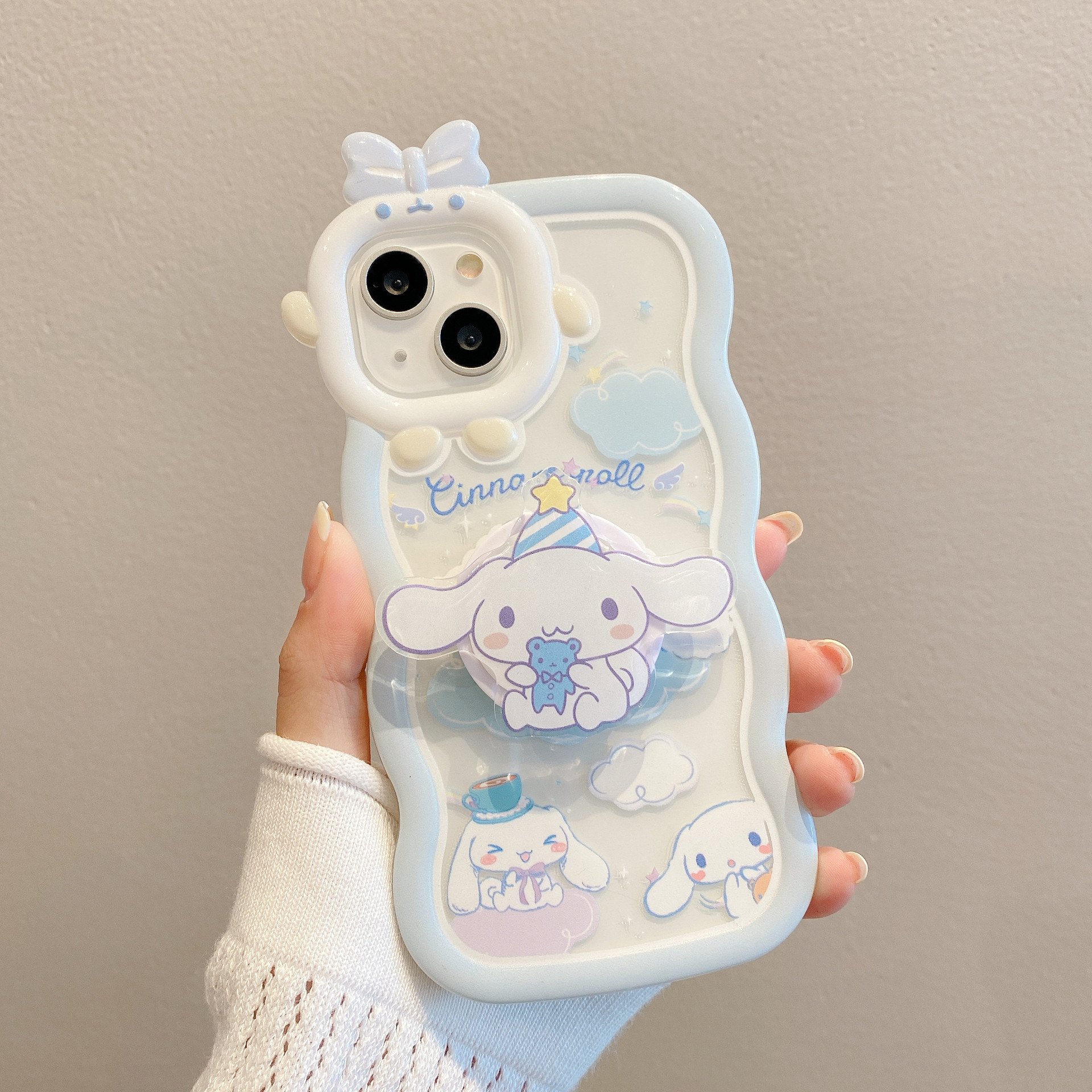 Wave Monster for Apple 15 Phone Case Iphone12pro Yugui Dog Cartoon Tpu Varnish Protective Cover