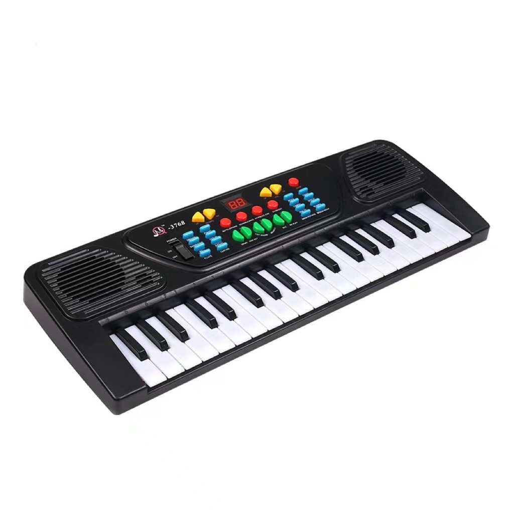 Junxia 37 Key Children's Electronic Keyboard Children's Musical Instrument Toy Gift Wholesale Children's Educational Simulation Piano