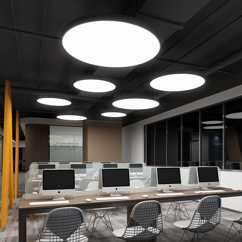 led吊灯办公室圆形吊灯走廊超市会议室商场店铺网咖健身房灯具