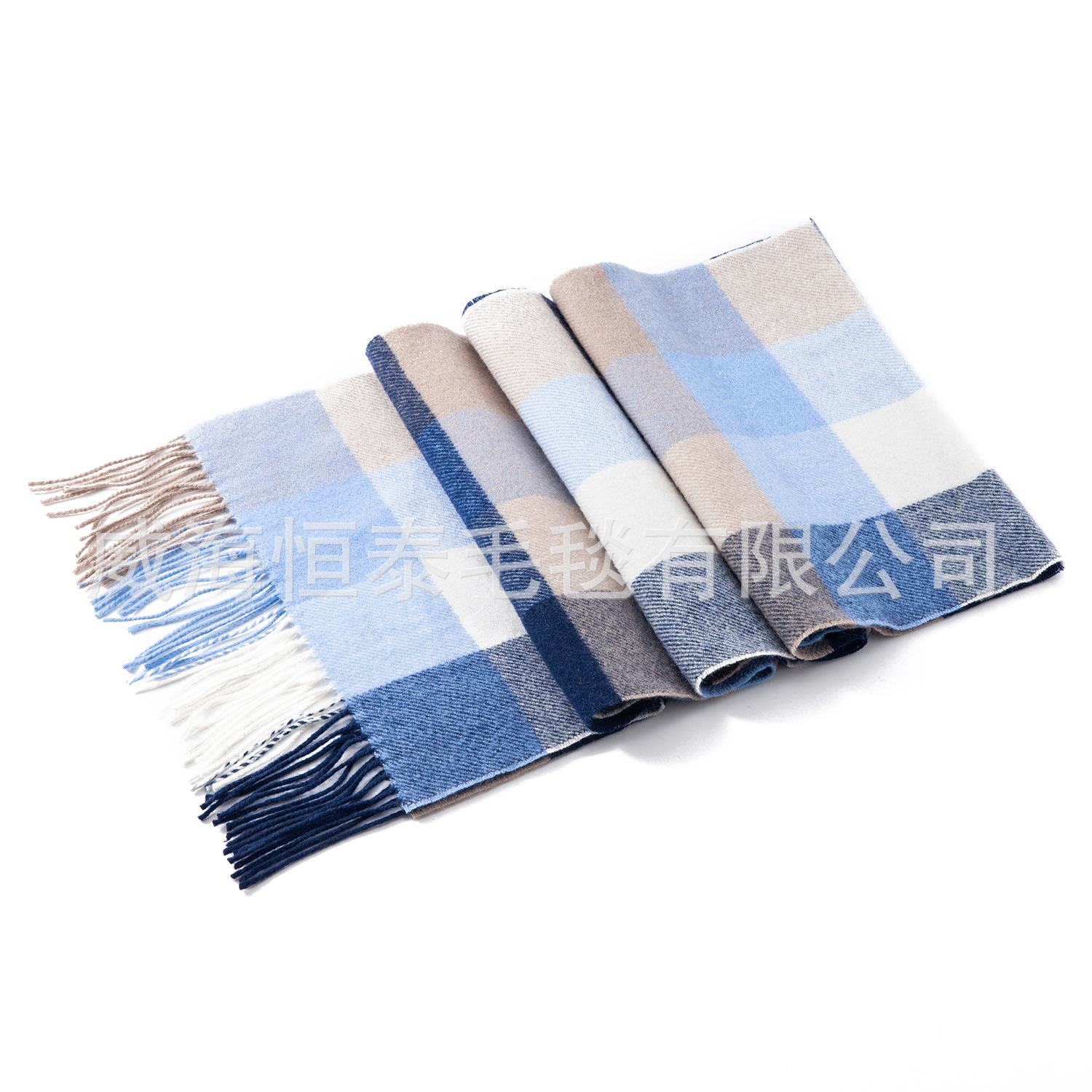 Factory Wholesale New Men's and Women's Plaid Wool Scarf Lamb Wool Shawl Warm and Comfortable