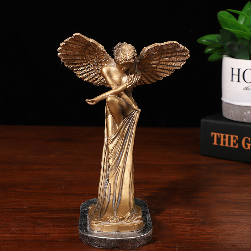 跨境爆品树脂摆件创意救赎天使觉醒天使翅膀房间挂饰 工艺品摆件