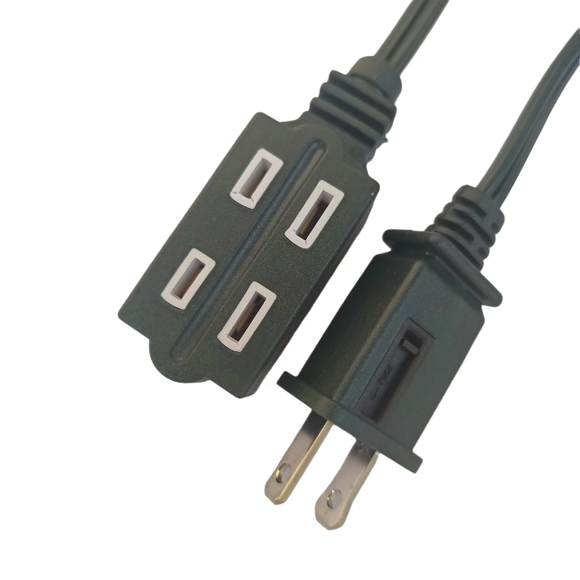 4成交0条供应 ul美标2芯公母插头延长线1-15r美式母插美规极性两插