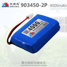 中顺芯903450x2P音箱LED灯具便携设备聚合物锂电池组3.7V 4000mAh