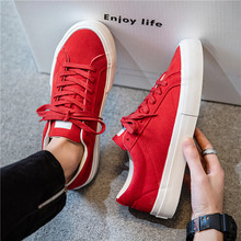 本命年男鞋2024新款红色帆布板鞋中国红布鞋夏季休闲学生运动潮鞋