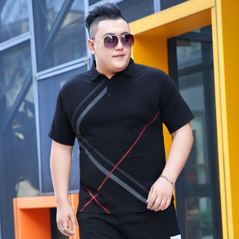 加胖特大码男t恤