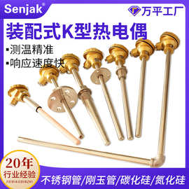K型铠装热电偶WRNK-131/231催化燃烧炉温度探头电热偶Pt100热电阻