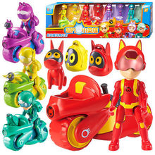 适用奥迪双钻超凡小英雄儿童变形宠物汽车机器人摩托车男女孩玩具