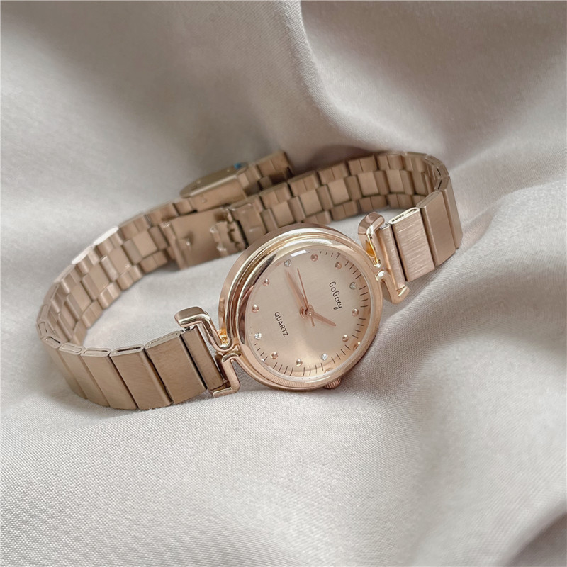 森系轻奢链条手表女ins风高颜值学生韩版简约气质淑女时尚指针式