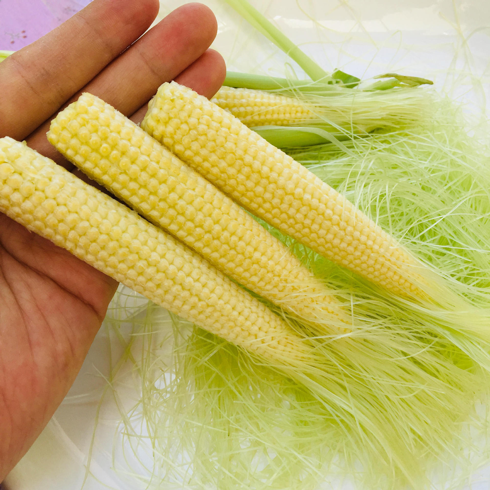 沙拉食材新鲜现摘甜玉米笋小玉米芯玉米崽蔬菜水果嫩玉米棒番麦笋