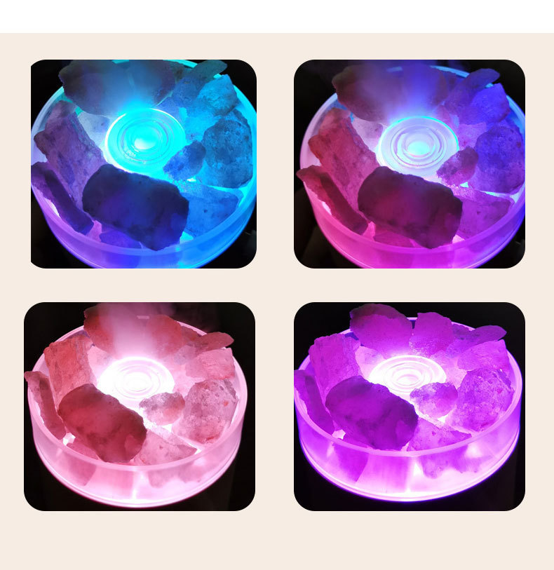 Creative New Rock Aromatherapy Humidifier Bedroom Home Desktop Colorful Light Multifunctional Spray Humidifier