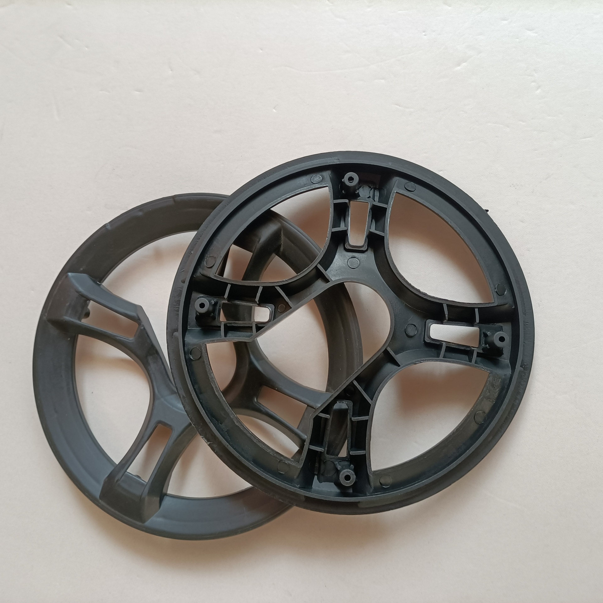 公路山地自行车牙盘护盘罩前防护链盘盖42t齿盘保护罩4孔塑料配件