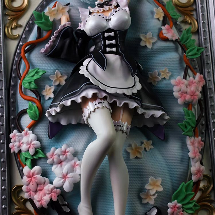 从零开始的异世界生活 相框蕾姆雷姆连衣裙 可挂墙 立体手办摆件