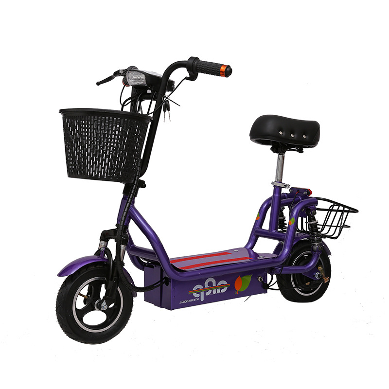 工厂批发单人小型可折叠电动车通勤上班代步代驾电动踏板车小哈雷