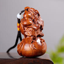 [一物一图]天然小葫芦天津嘴手捻文玩手把件八宝蚂蚁肚三庭摆件