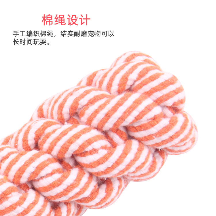 Pet Dog Cotton Rope Toys Pet Corncob Cotton Rope Toys Pet Dog Molar Teeth Cleaning Pet Bite Rope Toy