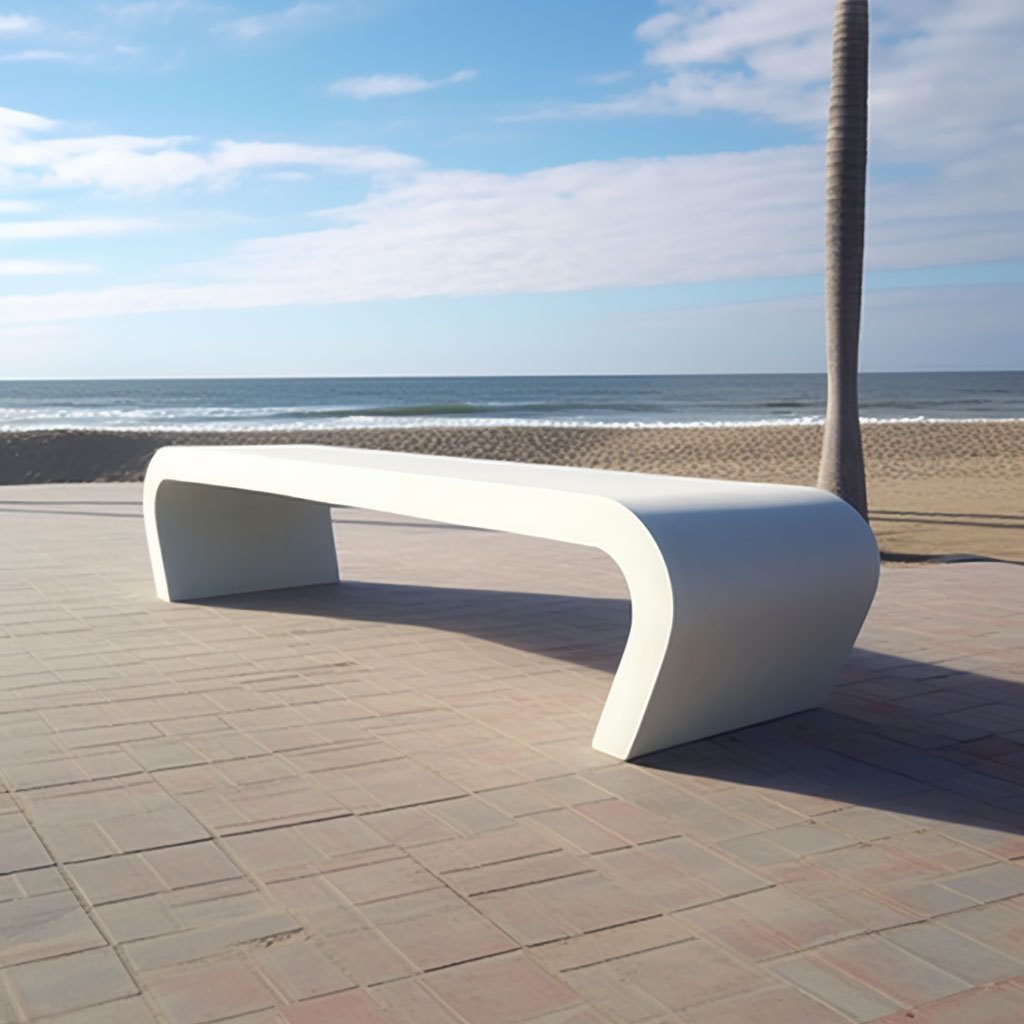 轻奢简约现代海边沙滩座椅园林景观户外长凳花坛公共休息区-阿里巴巴