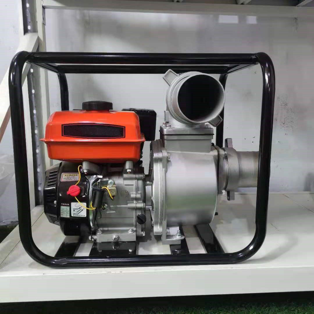 农田灌溉城市排涝抽水泵 大流量高扬程排雨水泵 4寸汽油机自吸泵