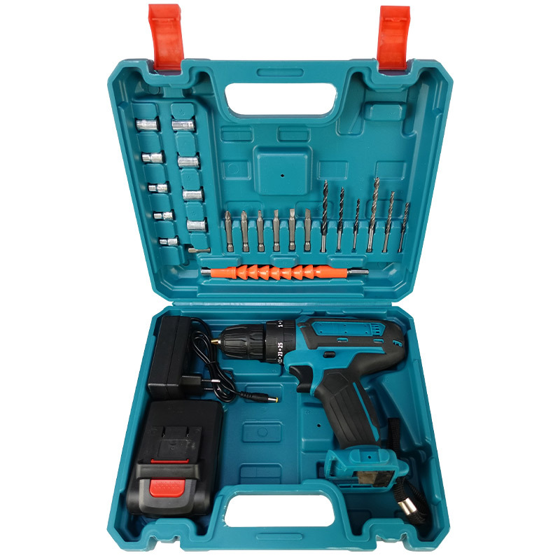 SOURCE Factory New Cross-Border Cordless Drill Lithium Electric Tool Set Electric Screwdriver Screwdriver Electric Hand Drill