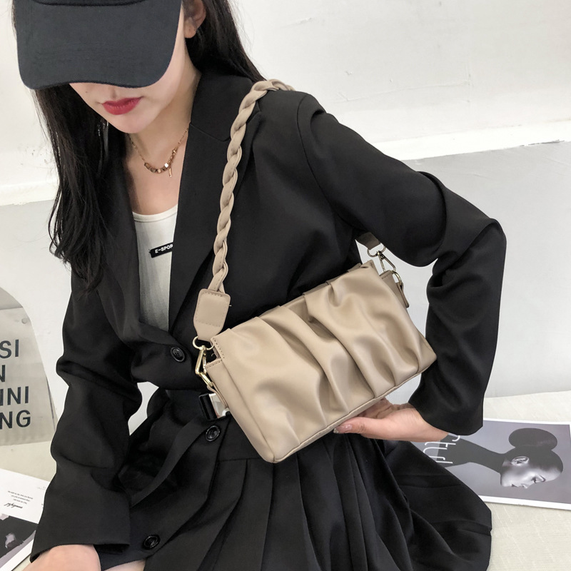 New Small Bag Women's Bag 2021 Spring New Fashion Shoulder Underarm Bag Korean Style Internet Celebrity Crossbody Small Square Bag