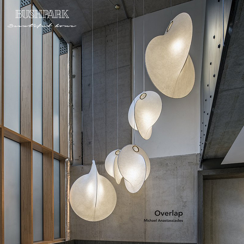 意大利flos客厅床头卧室吊灯北欧设计师艺术创意蚕丝楼梯装饰灯具