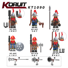 外贸专供KT1090科睿积木 国内第三方玩具 明兵系列之兵