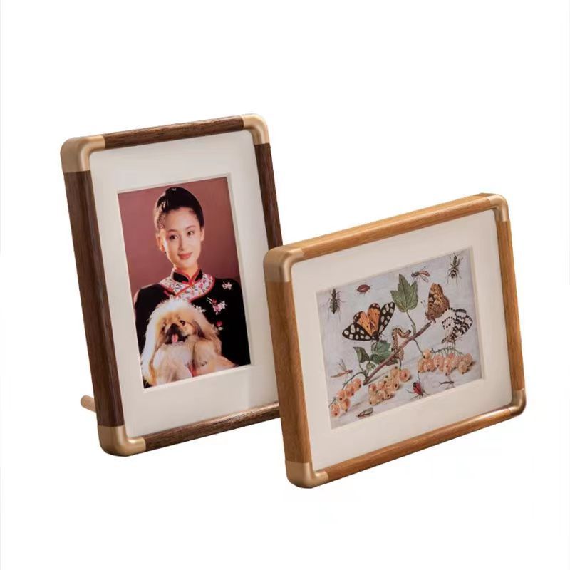 Wooden Photo Frame Solid Wood Growth Record Decoration Campus ID Photo Children Growth Commemorative Photo Frame Solid Wood