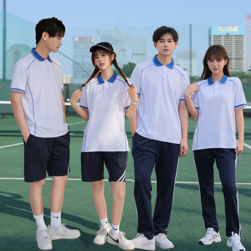 毕业班服学院风高中生校服套装中学生夏季初中生运动会合唱服